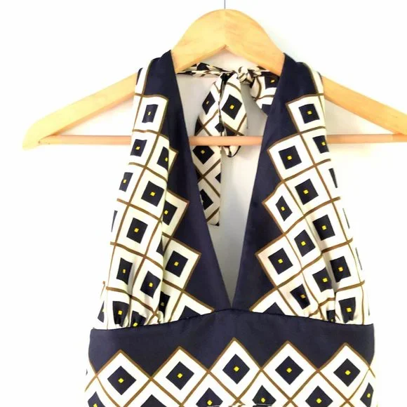 J.Crew 100% Silk Halter Top Women's Size 10 - Picture 2 of 6